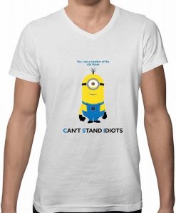 CSI Team Cant Stand Idiot Minion Funny High Quality Men's T-Shirt