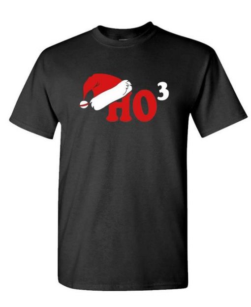 HO 3 - funny santa christmas joke gag - Unisex Cotton T-Shirt