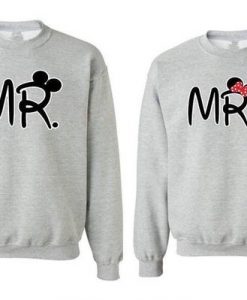 Mr And Mrs Mickey Cute Fashion Design New Men's Women's Sweatshirt