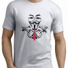 Skull Power Beautiful Rose Design New Fashion Style Men's T-Shirt