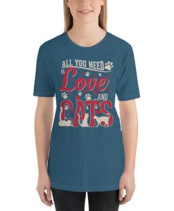 All you need is Love and Cats - Premium Women's T-shirt