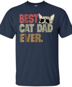 Best cat dad ever t-shirt, T-Shirt Cat Daddy Gift Shirts, Short-Sleeve Unisex T-Shirt