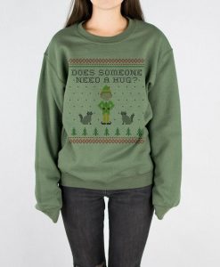 Does Someone Need A Hug Christmas Crewneck Sweatshirt