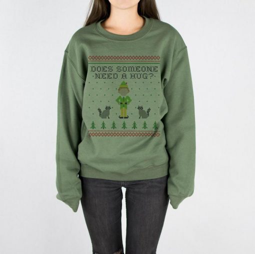 Does Someone Need A Hug Christmas Crewneck Sweatshirt