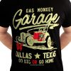 Gas Monkey Garage Go Big or Go Home Fast N Loud Official Black Mens T-shirt