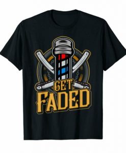 Get Faded Barbershop Black T-shirt