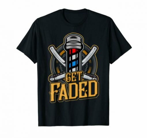 Get Faded Barbershop Black T-shirt