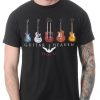 Guitar Heaven Marshall Fender Gibson Brian May Rock Music Black Unisex T-Shirt