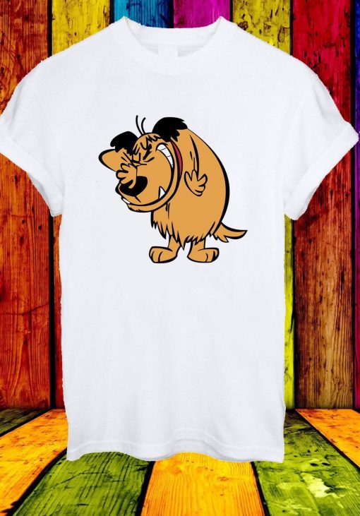 Muttley Dog Smile Mumbly Wacky Races Funny Cartoon Men Women Unisex T-shirt