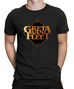 NEW Greta Van Fleet Concert Tour Poster Cool Men Black T-Shirt