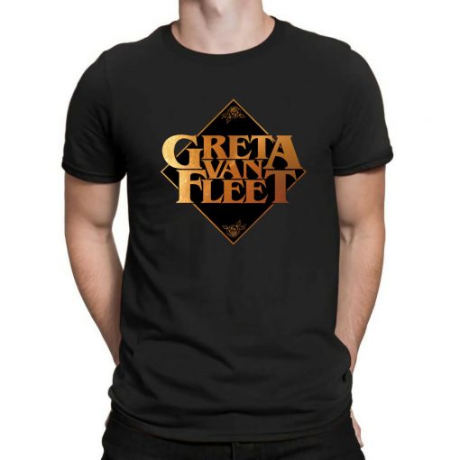 NEW Greta Van Fleet Concert Tour Poster Cool Men Black T-Shirt