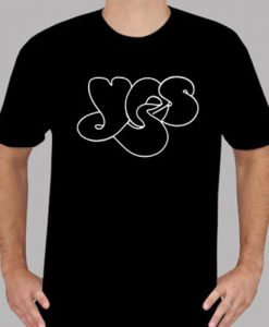 New YES Band Logo Rock Music Legend Men's Black T-Shirt