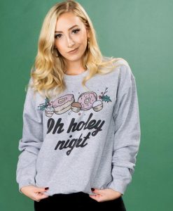 oh holey night crewneck sweatshirt