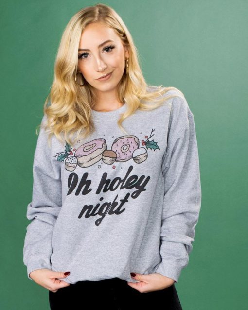 oh holey night crewneck sweatshirt