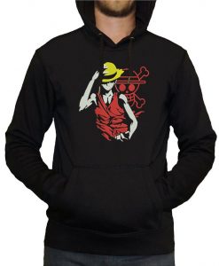 One Piece Luffy Anime Mnaga Jolly Roger Unisex Hoodie