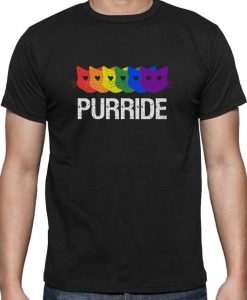 Purride Gay Pride Cat Lover Funny T-Shirt