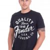 Quality Fender 1946 USA Corona C.A Guitars Amps Music Black Unisex T-Shirt