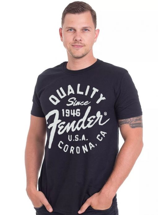 Quality Fender 1946 USA Corona C.A Guitars Amps Music Black Unisex T-Shirt