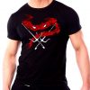 RAPHAEL TMNT Mens Black T-shirt