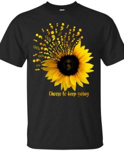 Sunflower Choose To Keep Going T Shirt Men