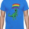 T-Rex Rawr Pride Parade Gay & Lesbian Rainbow Flag T-Shirt