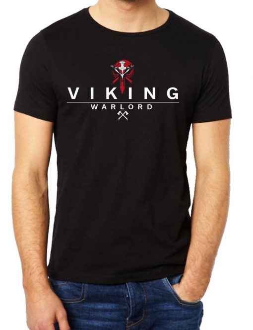 Viking Worlord For Honor Mens Black Gaming T-shirt