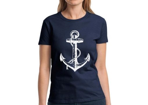 White Anchor Shirt Boat Anchor T-Shirt