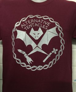 ALTERNATIVE TENTACLES MAROON SHIRT