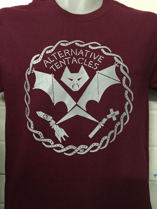 ALTERNATIVE TENTACLES MAROON SHIRT