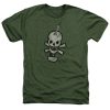 Alien Movie DEATH OR GLORY Skull Licensed Adult Heather T-Shirt