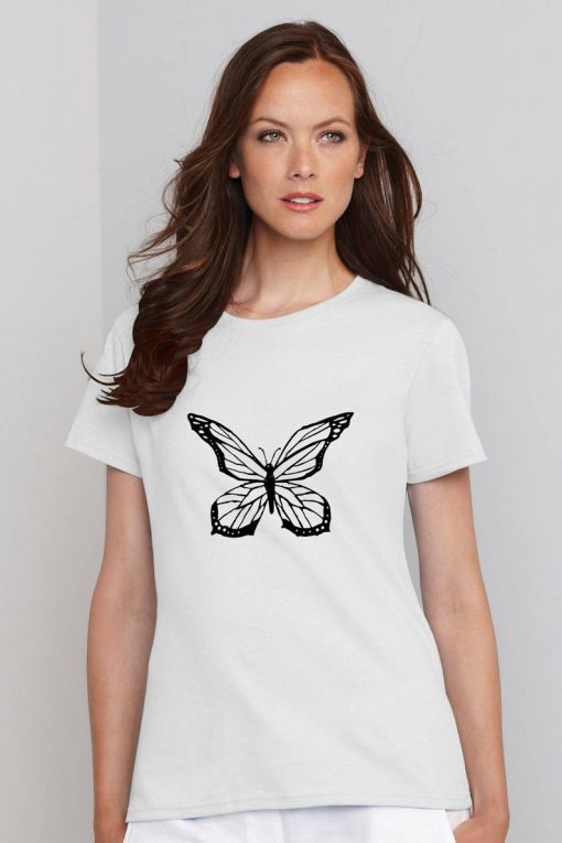 Butterfly Shirts For Women, Missy Fit T Shirt, Butterfly Tshirt