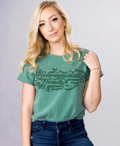 Environmentally Friendly Light Green Comfort Colors T-Shir