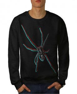 Spider Animal Black Widow Men Sweatshirt