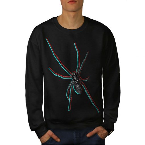 Spider Animal Black Widow Men Sweatshirt