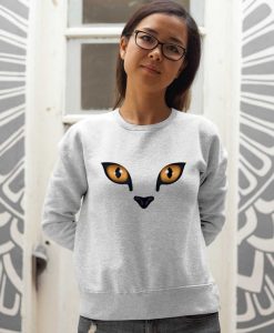 Brown Eyes Cat Sweatshirt