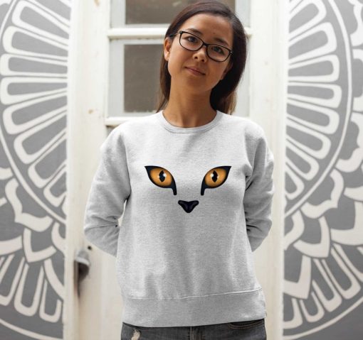 Brown Eyes Cat Sweatshirt