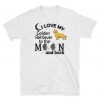 I Love my Golden Retriever to the Moon and Back Short-Sleeve Women's Unisex White T-Shirt