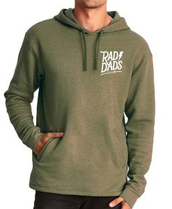 Rad Dad Surfer Dad fun dad cool dad Rad Dads Club Pullover Hoodie