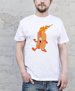 Shirt Hot Dog Printed Tee Graphic T-shirt