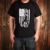 Weathered American Flag Fishing Tee Shirt