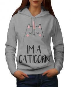 Cat Unicorn Womens Hoodie