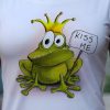 Funny Drawing Frog, Cotton Tee Shirt
