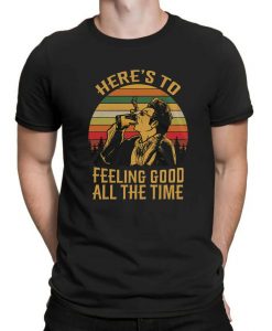 Here’s-To-Feeling-Good-All-The-Time-Kramer-Seinfeld-Vintage-Retro-Black-T-shirt