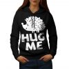 Hug Me Hedgehog Fun Womens Hoodie