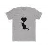 I Heart Cat Silhouette Men's Cotton Crew Tee