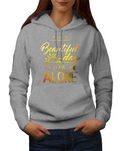 Introvert Leave Me Womens Hoodie