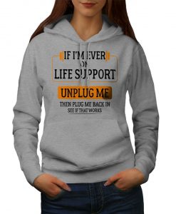 Life Support Womens Hoodie