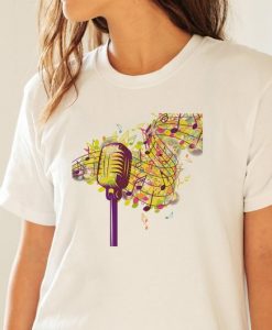 Microphone Singer Tee Gift Unisex Man Woman Ladies T-shirt