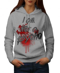 Psycho Halloween Horror Womens Hoodie