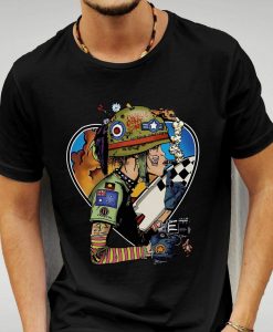 Tank Girl Charile Don't Surf Military Tattoo Funny Black T-shirt